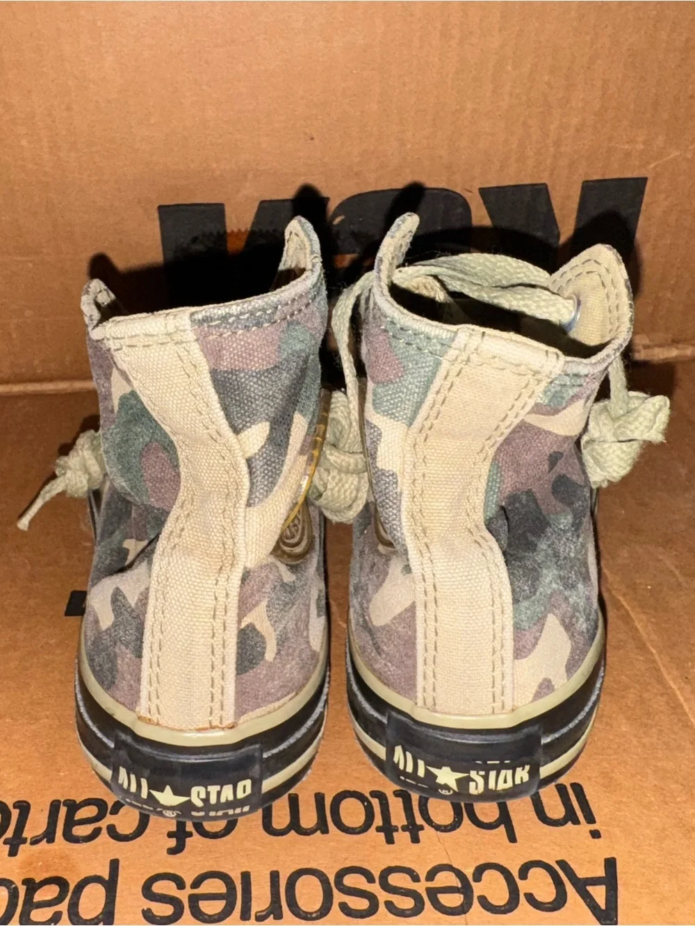 Converse Kids Camo High-Top Sneakers - Green/Tan/Black